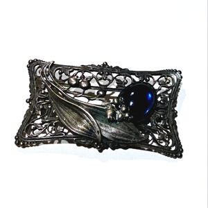 Vintage Victorian revival Art Nouveau Deco era Antique brooch pin 20s 30s 40s